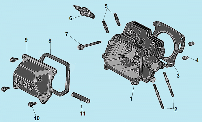 4 ГОЛОВКА БЛОКА ВИБРОТРАМБОВКА CHAMPION TR72
