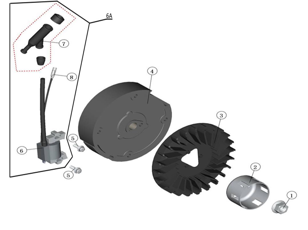 ЗАПЧАСТИ ДЛЯ ГЕНЕРАТОРА БЕНЗИНОВОГО ELITECH СГБ 3000Р (МАХОВИК)