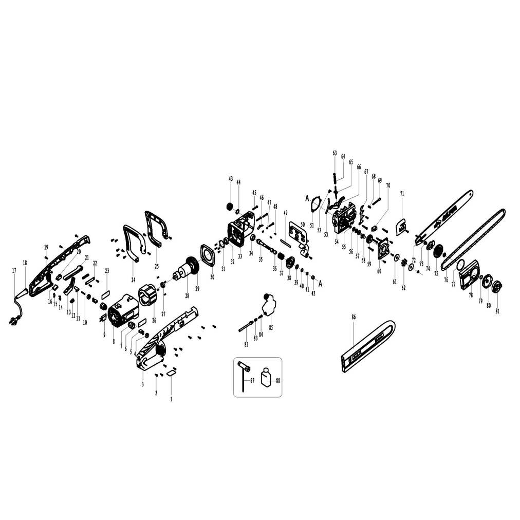 Пила цепная электрическая ЗЦП-2000
