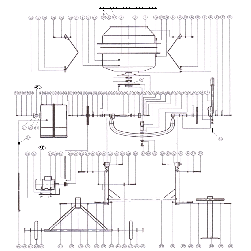 Бетономешалка электрическая ЗБСЭ-160