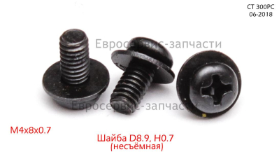 Винт М4х8 планки ёмкости. СТ  200С.300С.МС.РС.600С